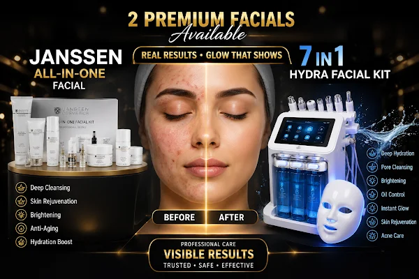 Janssen and 7-in-1 hydra facial treatments